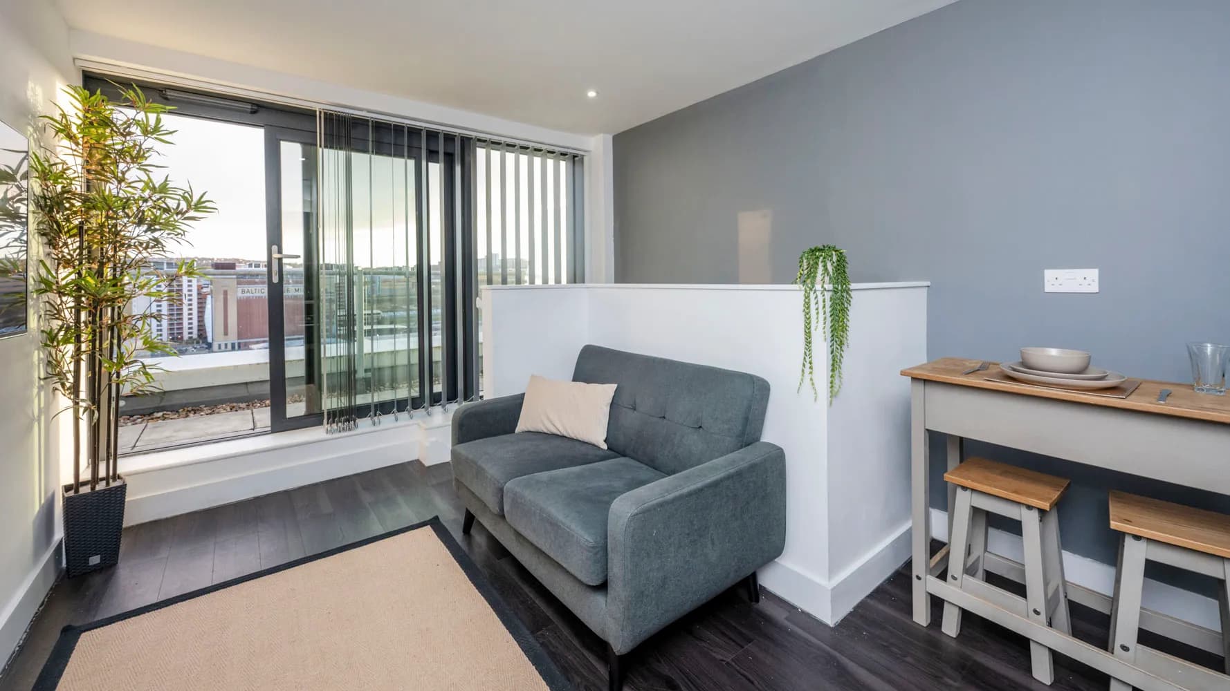student-accommodation-newcastle-upon-tyne-opto-duplex-living-room-tv-sofa