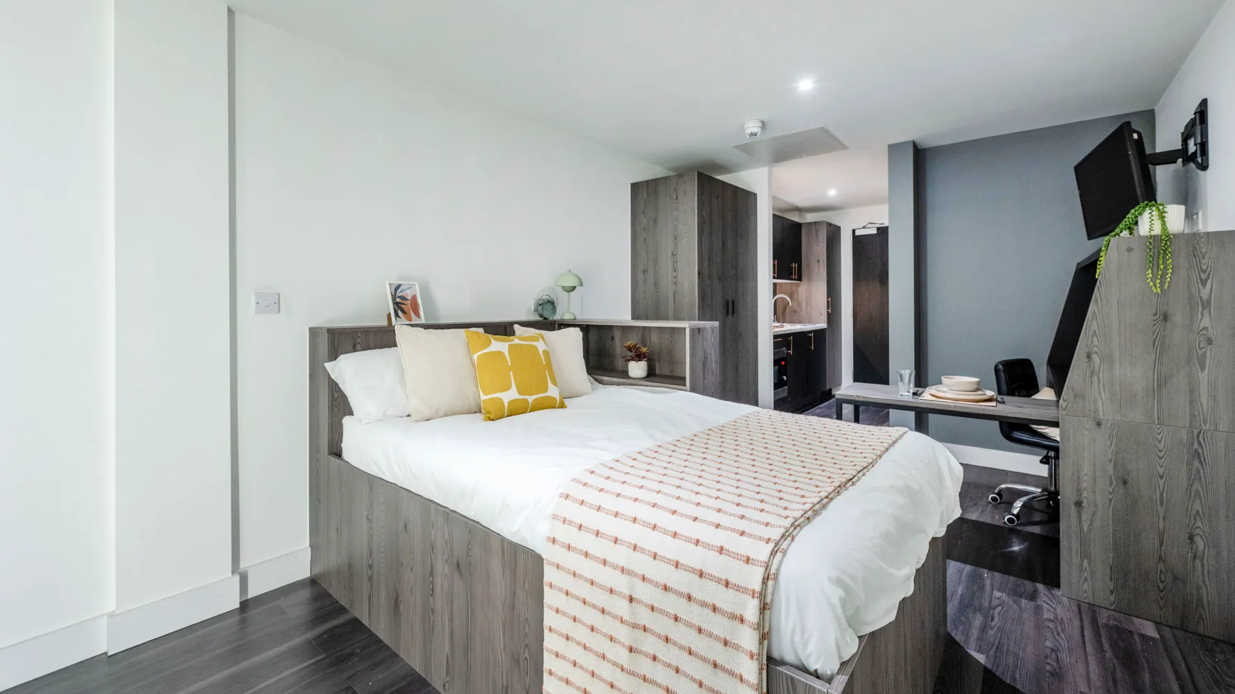 student-accommodation-newcastle-upon-tyne-opto-studio-plus-bed-living-space
